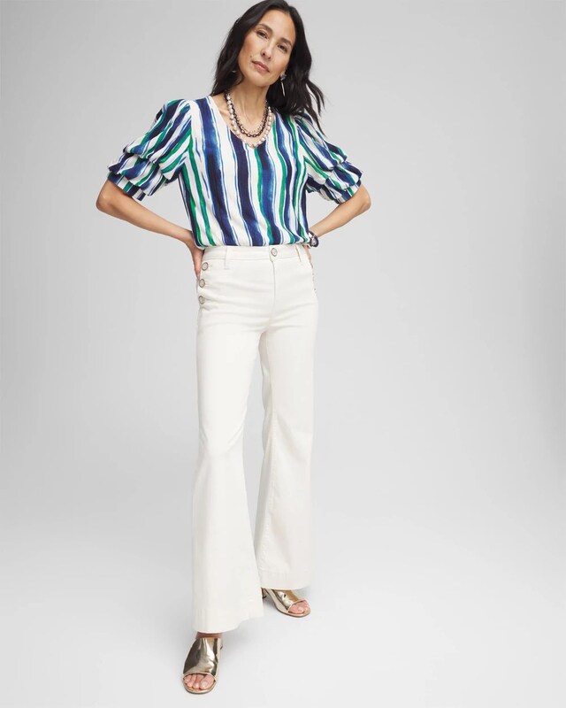 Satin Flare Pants - image 2